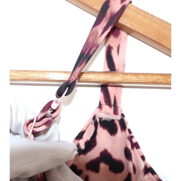 Yitty Leopard Print Womens Bra Top 2X Adjustable Strap Stretch Feminine Coquette - Picture 8 of 8